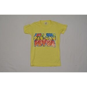 Vintage Deadstock Hanes Small 6 8 Pac-Man Fever T-Shirt Made in USA Hipster Baby